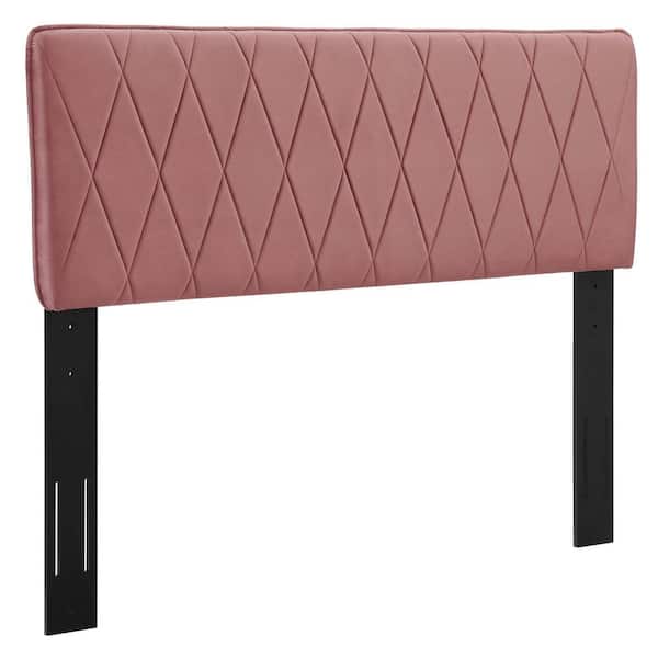 MODWAY Leila Performance Velvet Full/Queen Headboard in Dusty Rose