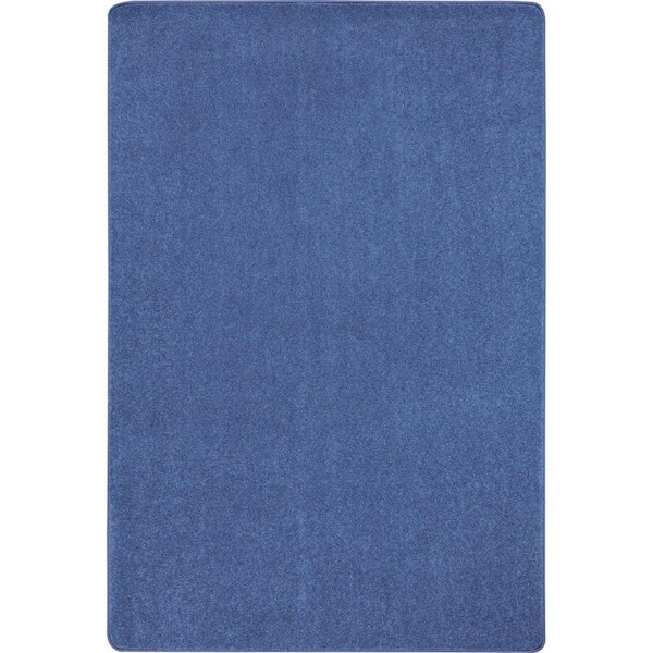 Joy Carpets Kid Essentials Just Kidding 4' x 6' Area Rug in Color Cobalt Blue
