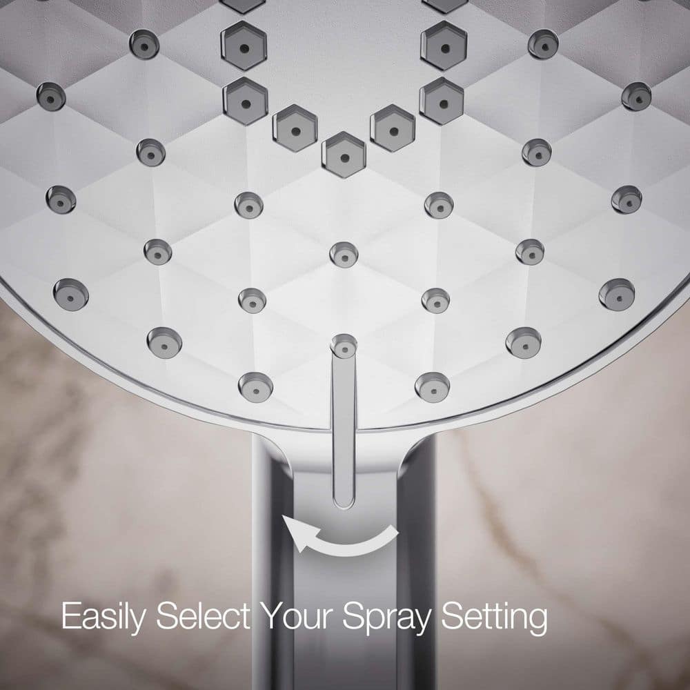 Polished Chrome Multifunction Handheld Showerhead