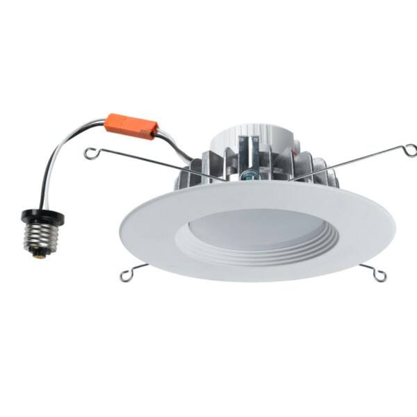 Maximus 5/6 in. White Integrated LED Recessed Kit