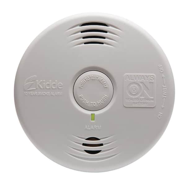 10 Year Worry-Free Battery Powered Smoke Detector with Photoelectric Sensor and Voice Alerts