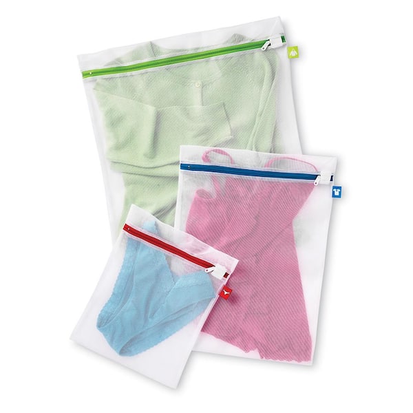 3-Pieces bra laundry bag Polyester Zipped Mesh Washing Bag Hole