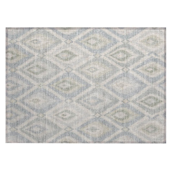 Chantille Machine Washable Indoor/Outdoor Abstract ACN3072 Gray 2 ft. x 3 ft. Accent Rug