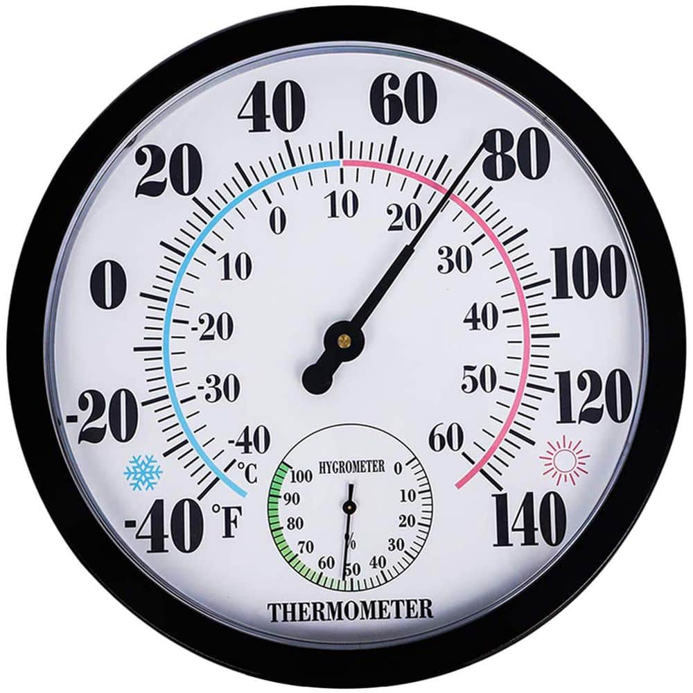 Analog Wireless Indoor Outdoor Thermometer Hygrometer Waterproof Hanging Wall Mount Large Numbers Decorative price history on PriceWatchPro