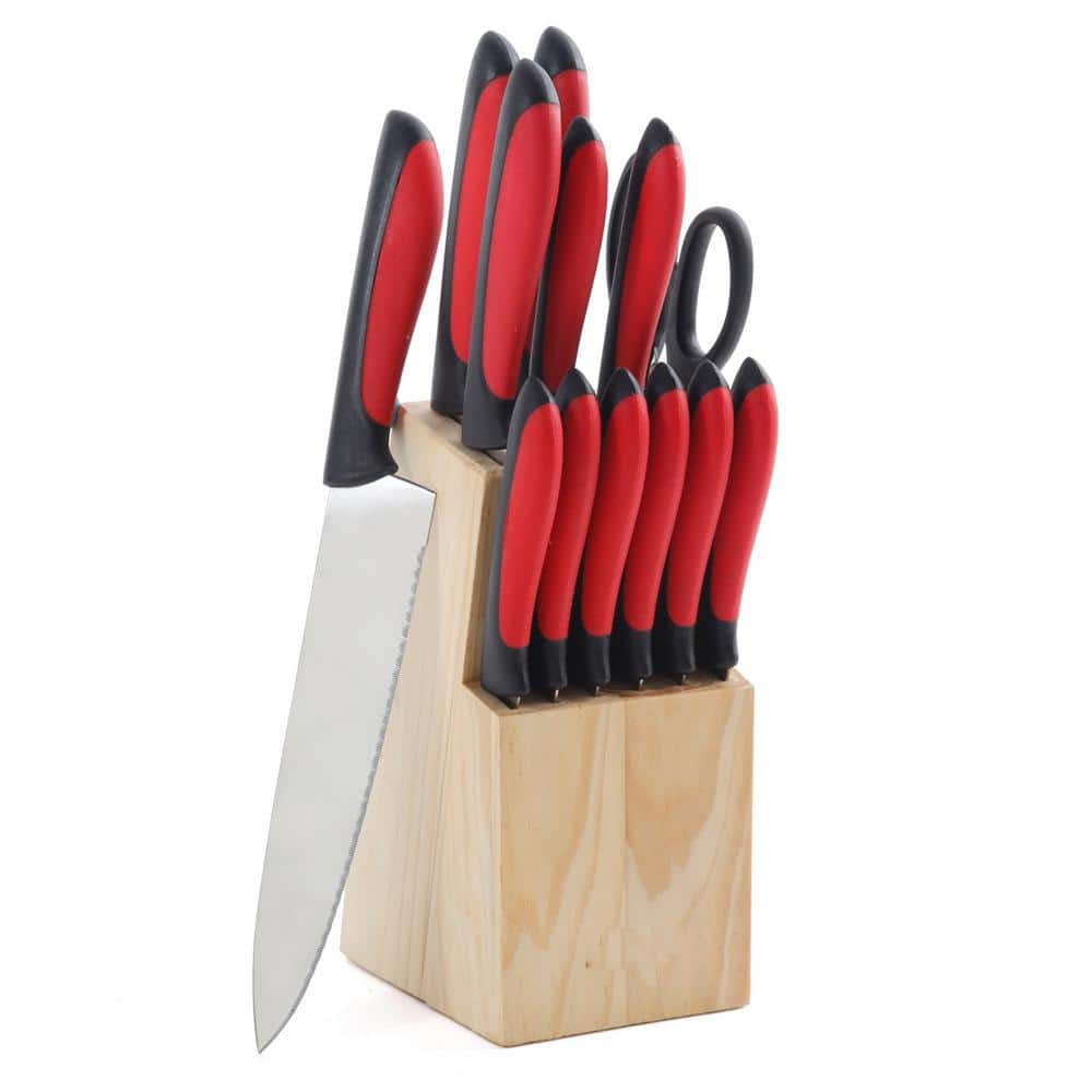Farberware Red Soft Grip 25-Piece Cutlery Set
