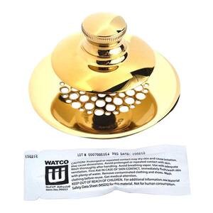 Universal NuFit Push Pull Bathtub Stopper with Grid - Silicone