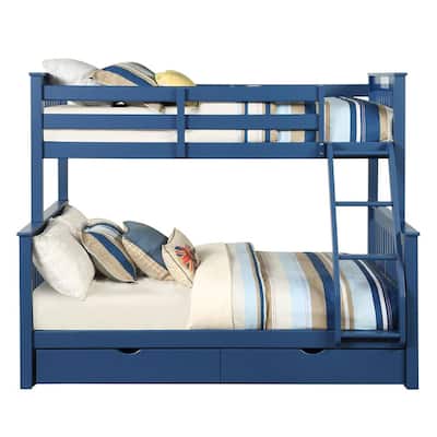 Harley II Navy Blue Twin/Full Bunk Bed