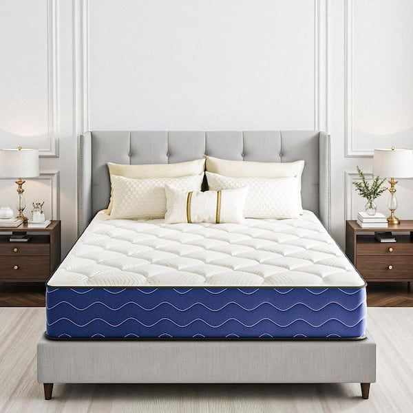 Babo Care Twin XL Firm Hybrid Bamboo Charcoal Gel Memory Foam 8 in. Innerspring Pillow Top Breathable and Support Mattress