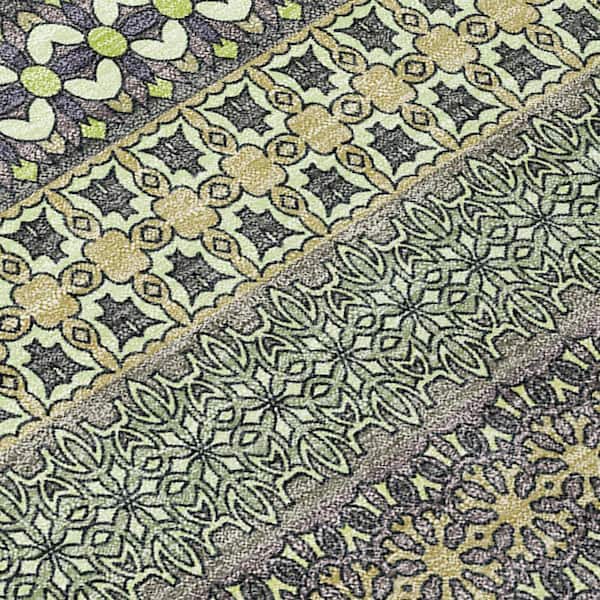 Sage 5 ft. x 8 ft. Woven Striped Polyester Rectangle Indoor/Outdoor Area Rug