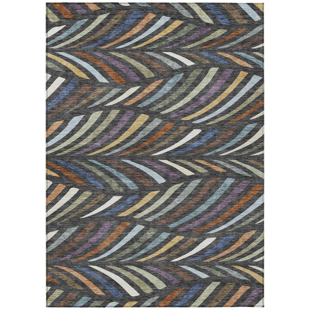 Chantille Machine Washable Indoor/Outdoor Abstract ACN2475 Charcoal 3 ft. x 4 ft. Area Rug price history on PriceWatchPro