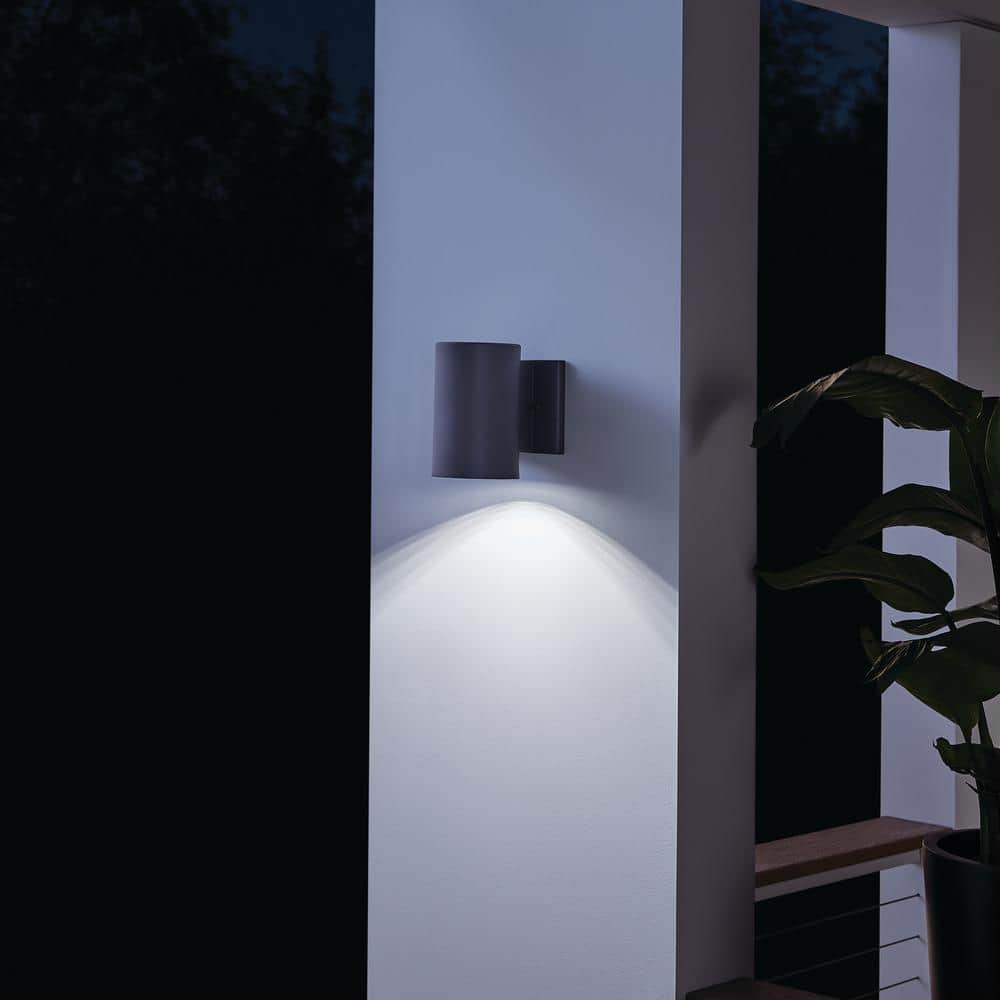 Modern Black Aluminum Cylinder LED Wall Sconce