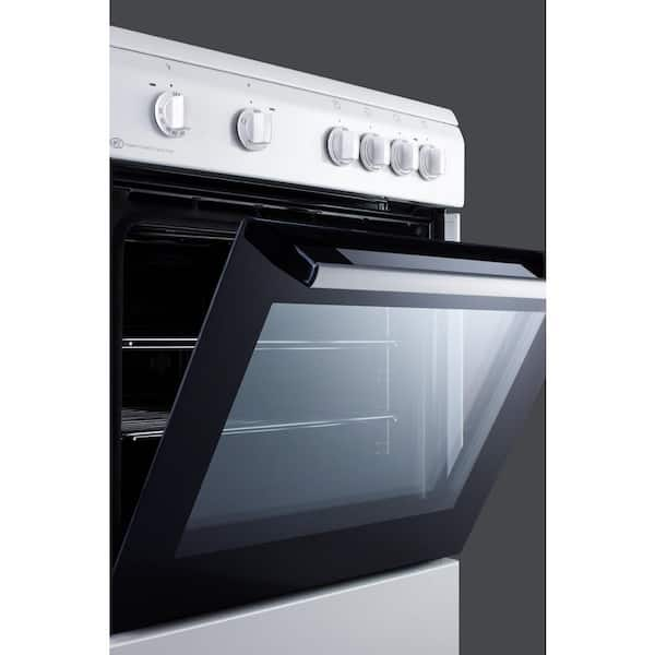 Summit® 24 White Free Standing Electric Range