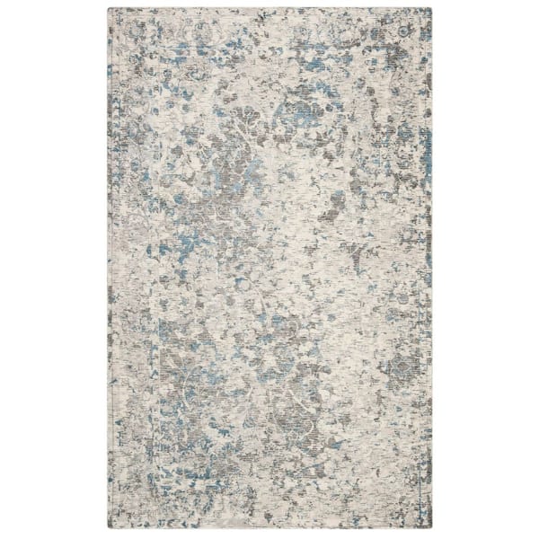 Mirage 6 ft. x 9 ft. Blue/Gray Distressed Oriental Area Rug