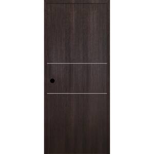 Optima 2H DIY-Friendly 28 in. x 96 in. Right-Hand Solid Core Veralinga Oak Composite Single Prehung Interior Door