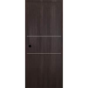 Optima 2H DIY-Friendly 28 in. x 80 in. Right-Hand Solid Core Veralinga Oak Composite Single Prehung Interior Door