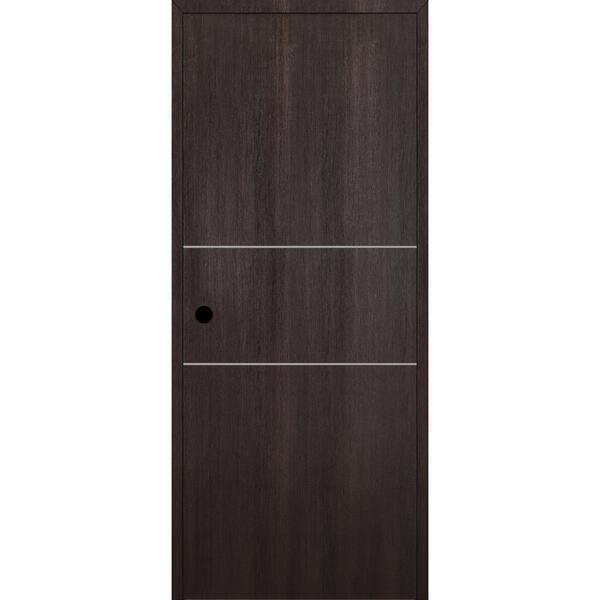 Belldinni Optima 2H DIY-Friendly 18 in. x 80 in. Right-Hand Solid Core Veralinga Oak Composite Single Prehung Interior Door