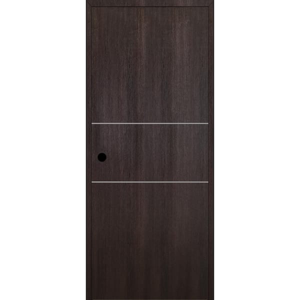 Belldinni Optima 2H DIY-Friendly 36 in. x 80 in. Right-Hand Solid Core Veralinga Oak Composite Single Prehung Interior Door