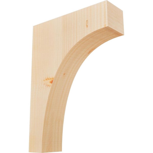 Ekena Millwork 3-1/2 in. x 12 in. x 16 in. Douglas Fir Huntington Smooth Corbel