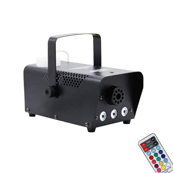500-Watt 350ml Fog Machine with 7 Colors Lights and Wireless Remote Control for Stage Party Halloween Wedding Event
