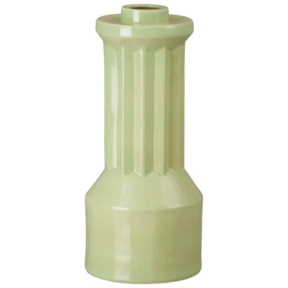 Intrepid 19 in. H Round Ceramic Vase in Apple Green with High-fire treatment price history on PriceWatchPro