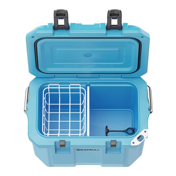 futhork Light Blue 30 qt. Portable Chest Cooler with Lid Lock