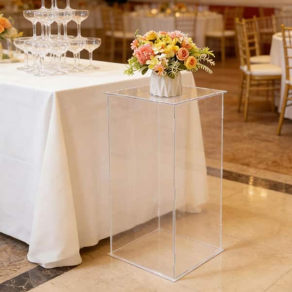 YIYIBYUS 24 in. x 12 in. Rectangular Acrylic Clear Decorative