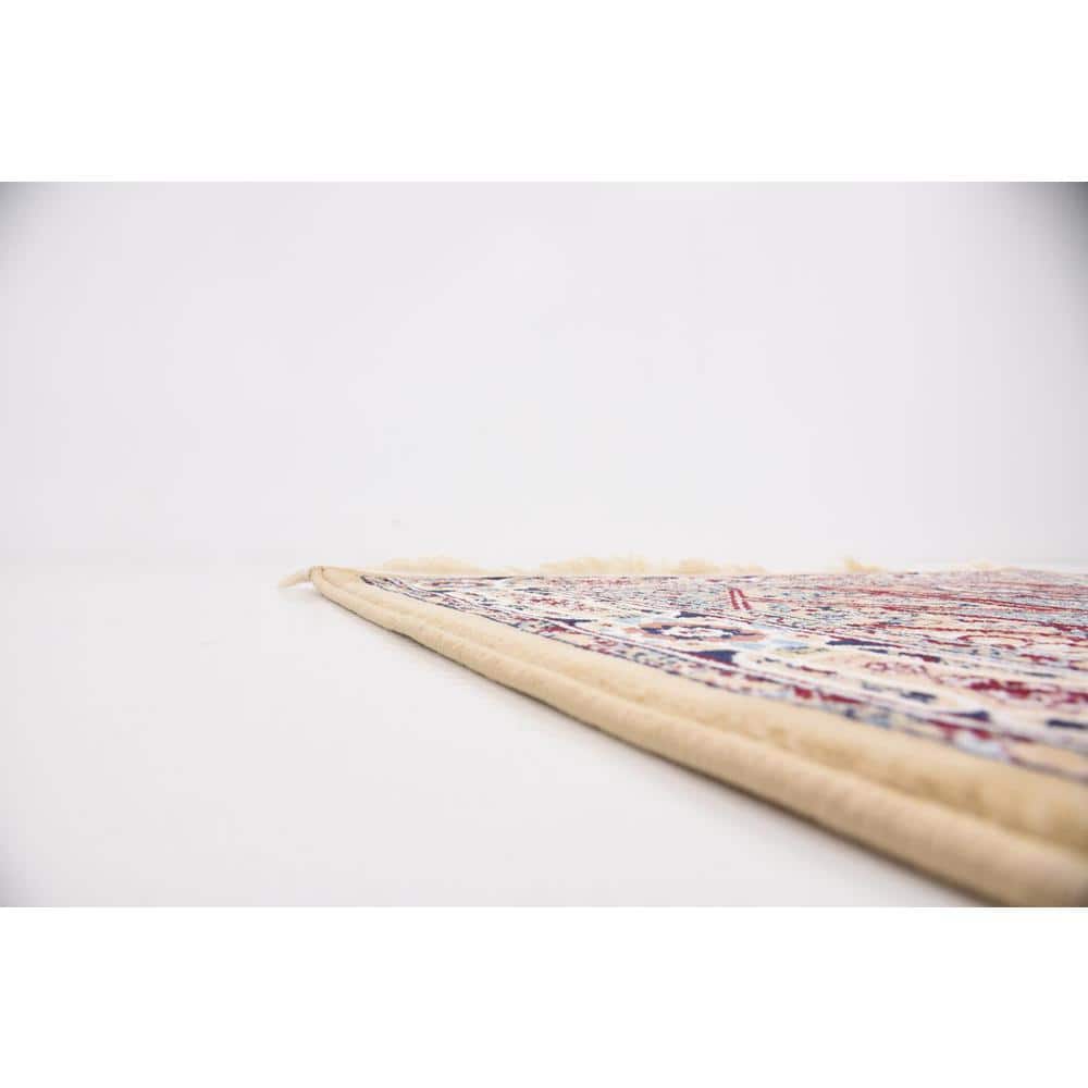 Nain Design Traditional Beige 13' Synthetic Runner Rug