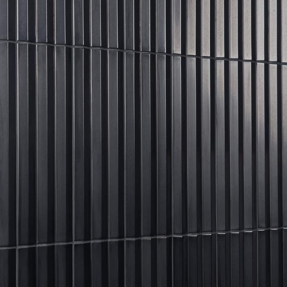 Apex 5" x 16" Gray 3D Polished Porcelain Wall Tile