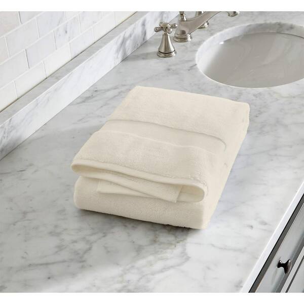 Quick-Dry Organic Cotton Ash Gray Bath Towels, Set of 6