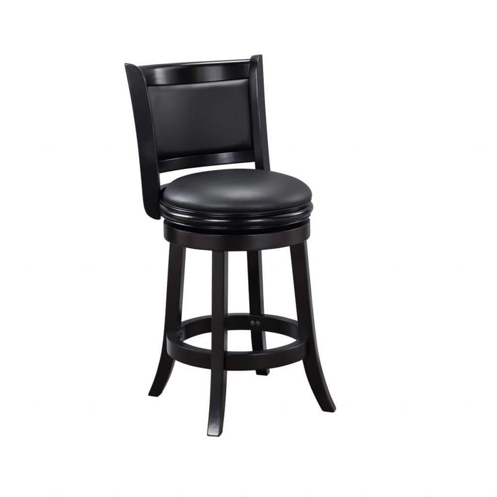 Furniture of America Ambrilla 41 in. Satin Plated and Black High Back Metal  Extra Tall Foot Rest Cushioned Bar Stools (Set of 2) IDF-BR801BK-24 - The  Home Depot