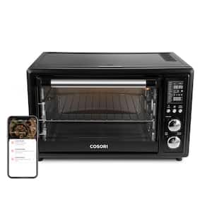 Smart Air Fryer Toaster Oven 30 L Black with Extra Wire Rack