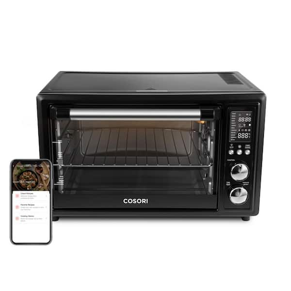 Cosori Smart Air Fryer Toaster Oven with Bonus Extra Wire Rack, Black