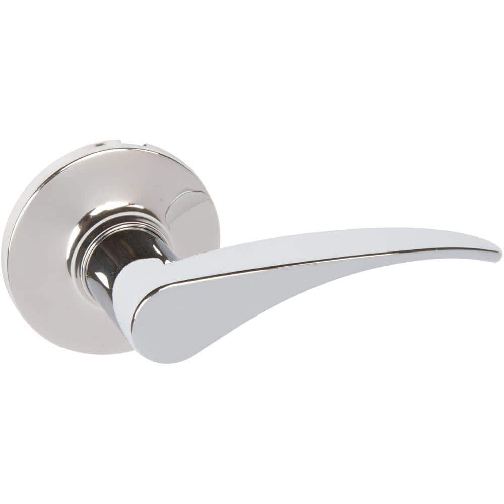 Contemporary Dayton Polished Chrome Left-Handed Dummy Door Lever