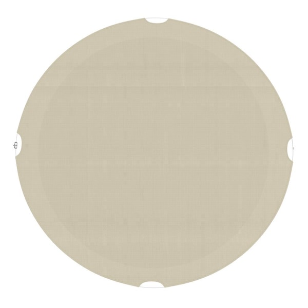 6 ft. Round Beige Above Waterproof Ground Pool Winter Cover, Swimming Pool Cover Protector Winter Safety Cover