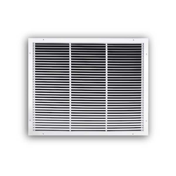 30 in. x 24 in. Steel Fixed Bar Type Return Air Grille in White