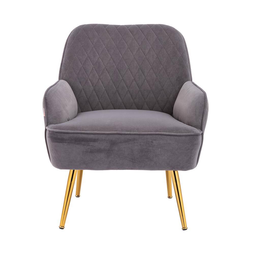 Gray Ergonomic Modern Comfortable Accent Side Chair