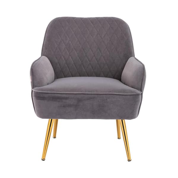 Unbranded Gray Ergonomic Modern Comfortable Accent Side Chair