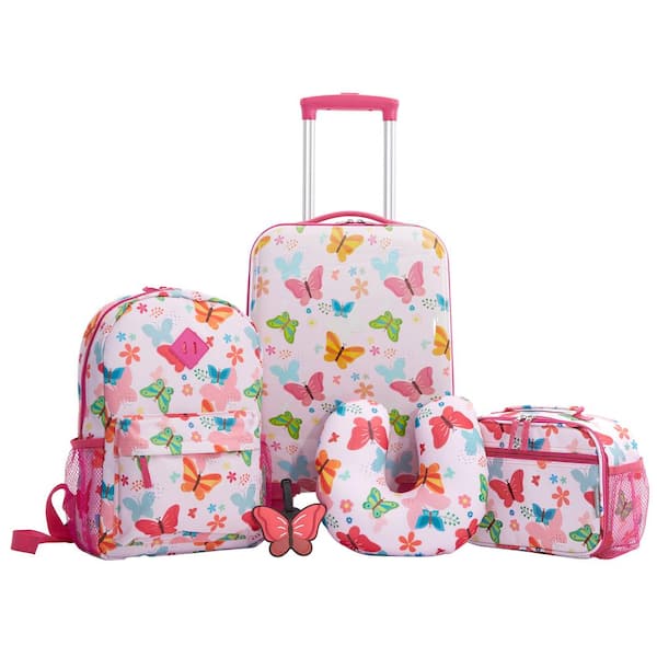 TCL 5-Piece Kid's Luggage Set with Spinner Wheels on Carry-On