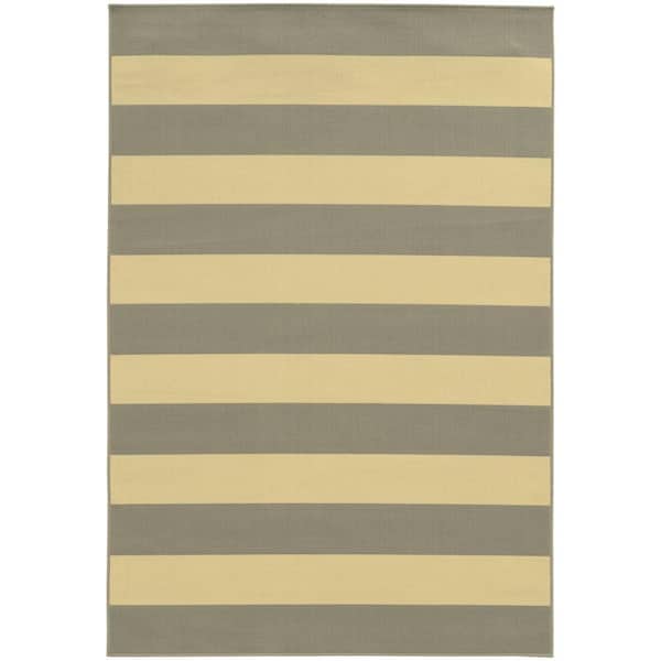Home Decorators Collection Nantucket Grey 8 ft. x 11 ft. Area Rug