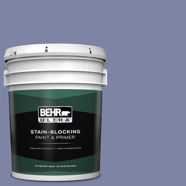 BEHR ULTRA 5 gal. #S540-5 Velvet Curtain Semi-Gloss Enamel Exterior Paint & Primer