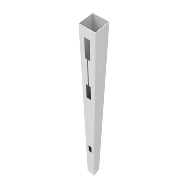 Barrette Outdoor Living Horizontal Fence Boardwalk DSP 5 in. x 5 in. x 108 in. Vinyl End Post in White