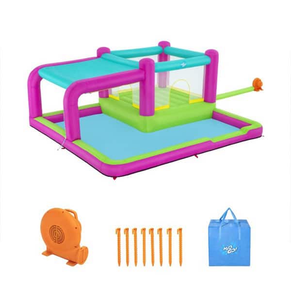 H2OGO Bouncin' Bay Kids Inflatable Mega Water Park Outdoor Splash Pool