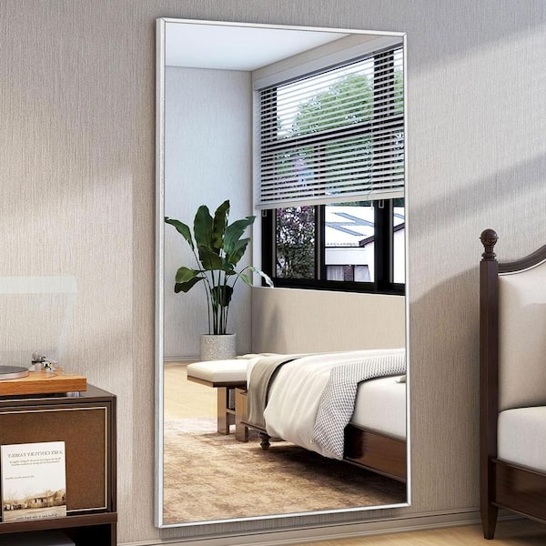 Sxiawe 32 in. W x 71.1 in. H Oversized Silver Metal Frame Sxiawe 32 in. W x 71.1 in. H Oversized Silver Metal Frame