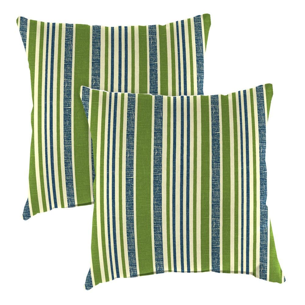 22 in. L x 22 in. W x 8 in. T Square Outdoor Throw Pillow in Mateo Asparagus (2-Pack) price history on PriceWatchPro