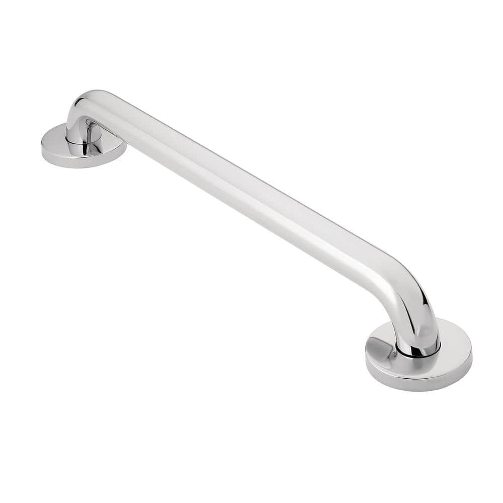 24-Inch Polished Stainless Steel Wall Mount Grab Bar