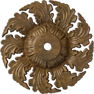 14-5/8 in. x 2-1/4 in. Needham Urethane Ceiling Medallion (Fits Canopies upto 4-1/4 in.), Rubbed Bronze
