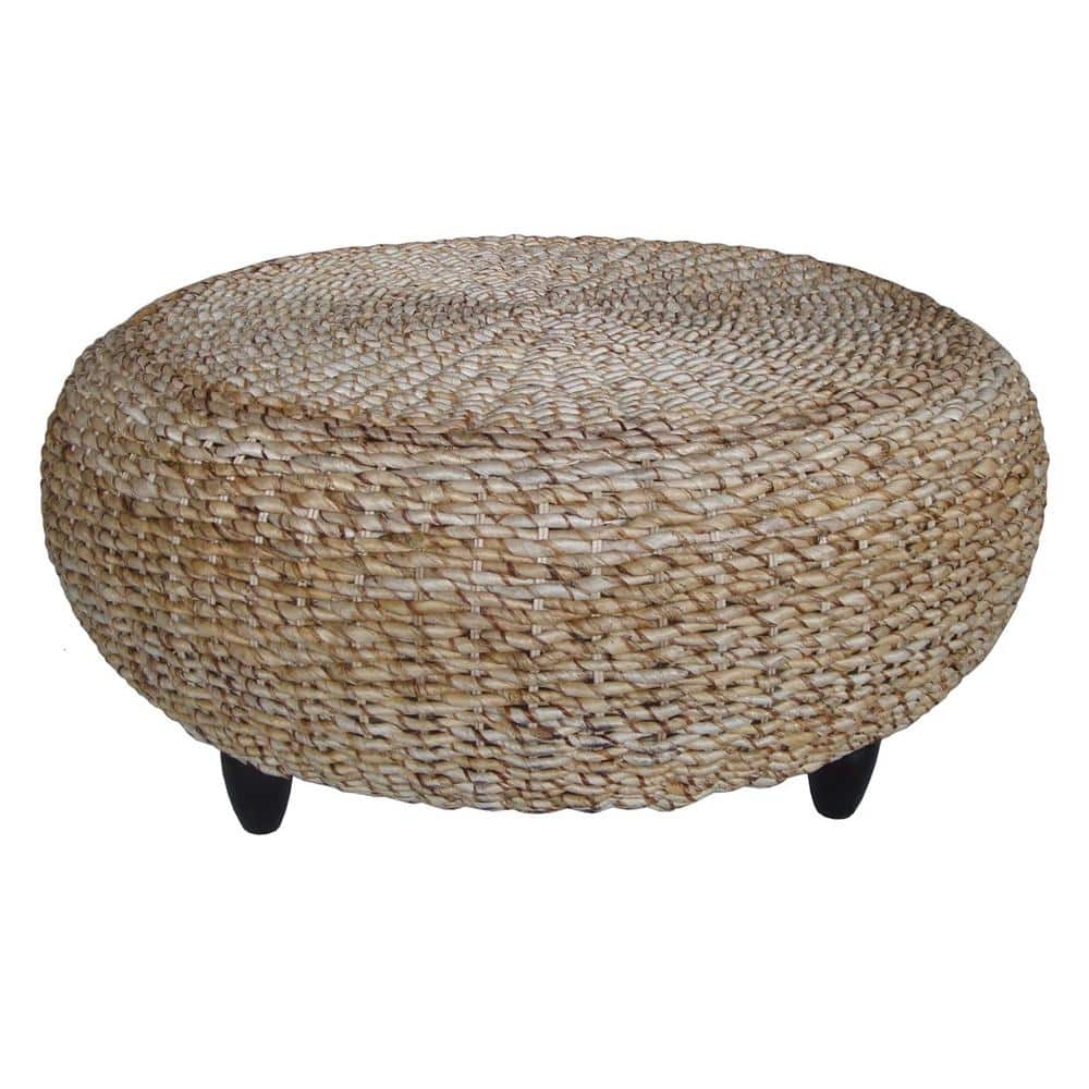 Padma's Plantation Tropical Natural Ottoman TR04 - The Home Depot