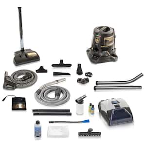 2 Speed Bagless Canister Vacuum Cleaner in Gold with Complete Home Care Kit (Refurbished), Prolux 10-Piece Shampoo Kit
