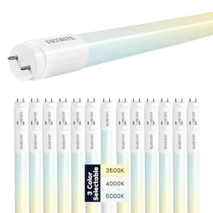 13-Watt 4 ft. Linear T8 LED Tube Light Bulb 3 Color Selectable Single and Double End Powered 1950 Lumens F32T8 (25-Pack)