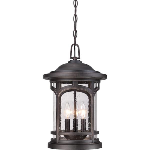 Marblehead 3-Light Bronze Outdoor Pendant Light